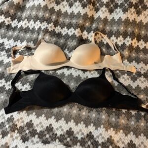 Black and Beige Bras Set